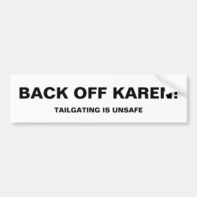 BACK AV KAREN! STICKER BILDEKAL (Framsidan)