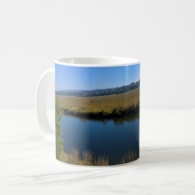 Back Bay, Newport Beach, Kalifornien Kaffemugg (Framsida vänster)