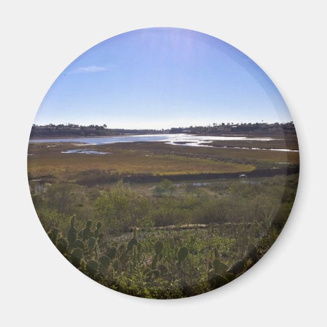 Back Bay, Newport Beach, Kalifornien Magnet (Framsidan)