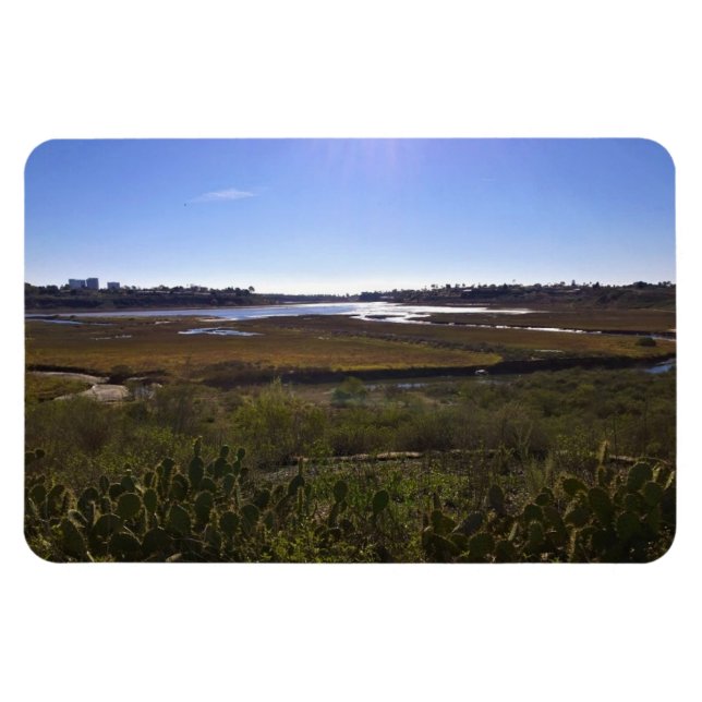 Back Bay, Newport Beach, Kalifornien Magnet (Horisontell)