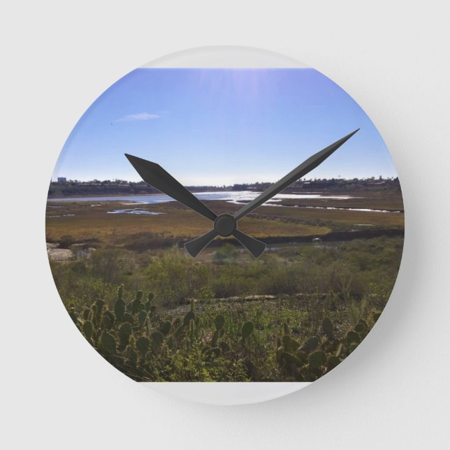 Back Bay, Newport Beach, Kalifornien Rund Klocka (Framsida)