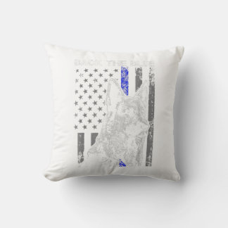 back blue thin blue line flag k-9 german shepherd kudde