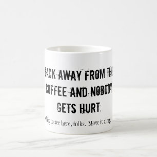 BACK BORT FRÅN KAFFE OCH INGEN ONTR... KAFFEMUGG