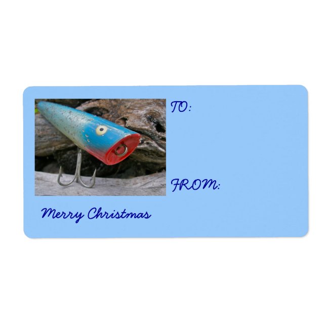 Bäck Chub Snook Plunker Lure Gift-etikett Fraktsedel (Framsidan)