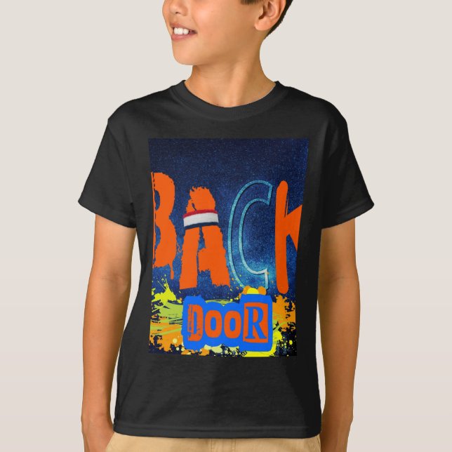 “Back Door Chemistry” Design Chiffon Topp  T Shirt (Framsida)