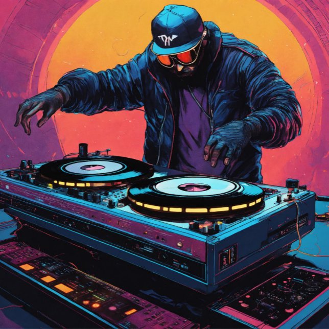 Back & Front DJ's equipment Manar Bära T-Shirt (Skapare uppladdad)