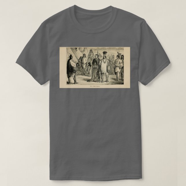 Bäck indianer Muscogee, även känt som Musko T Shirt (Design framsida)