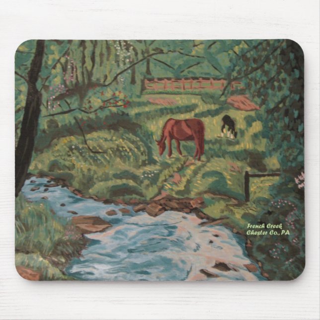 Bäck landskap mousepad musmatta (Framsidan)