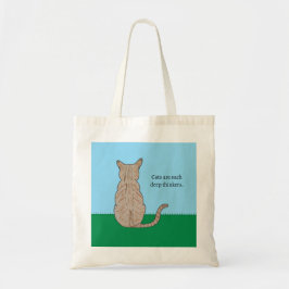 Back of Cat-Cats such deep thinkers Tygkasse