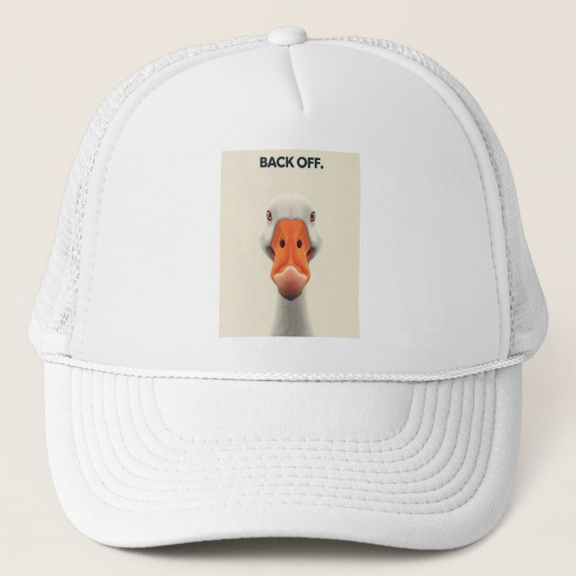 Back Off Goose – Funny Confrontational Animal Desi Keps (Framsida)