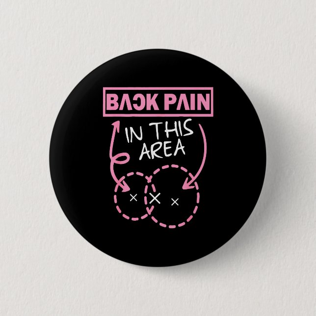 Back Pain In This Area Funny  Knapp (Framsida)