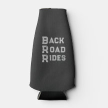Back Road Rides Logotyp Grått Lettering