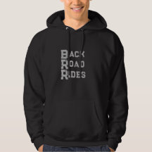 Back Road Rides Logotyp Grått Lettering