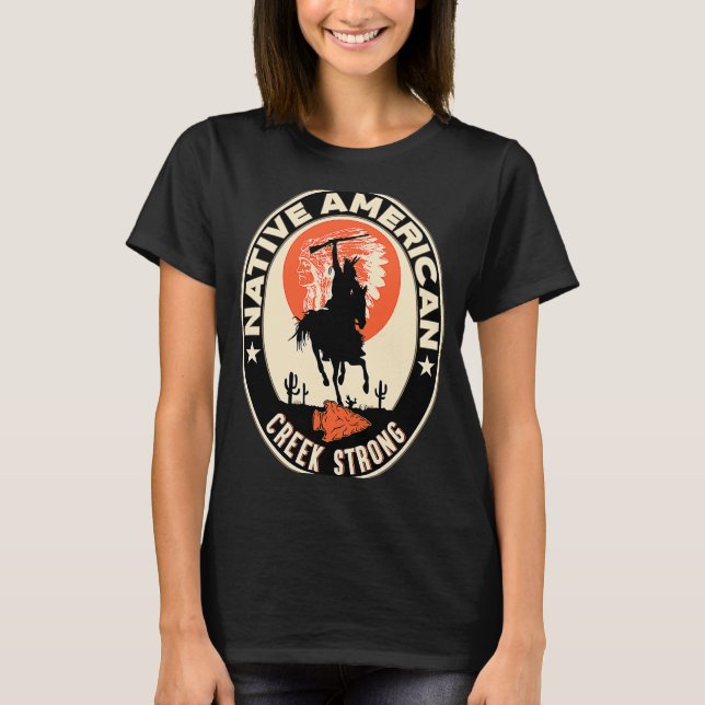 Bäck-stammen Native Indian Proud Respect S T Shirt (Framsida)