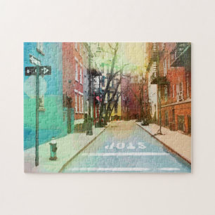 Back Street America Impressionist Pop Art Pussel