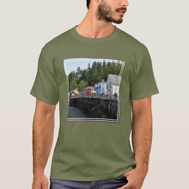 Bäck Street i Ketchikan T Shirt (Framsida)
