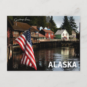 Bäck Street Ketchikan Alaska Vykort
