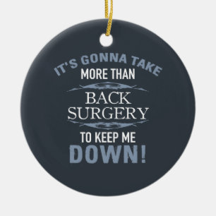 Back Surgery Humor Julgransprydnad Keramik