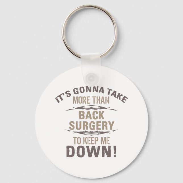 Back Surgery Humor Nyckelring (Framsida)
