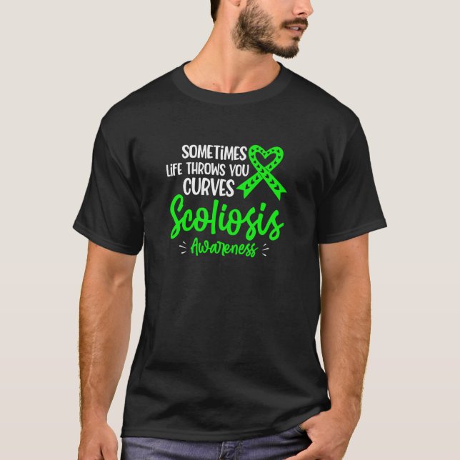 Back Surgery Recovery Scoliosis Awareness  13 T Shirt (Framsida)