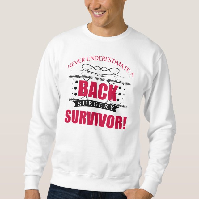 Back Survivor Survivor Lång Ärmad Tröja (Framsida)