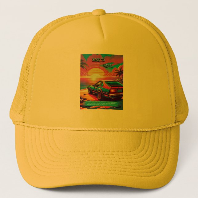 "Back to Kabul" Custom Designed Hat Keps (Framsida)