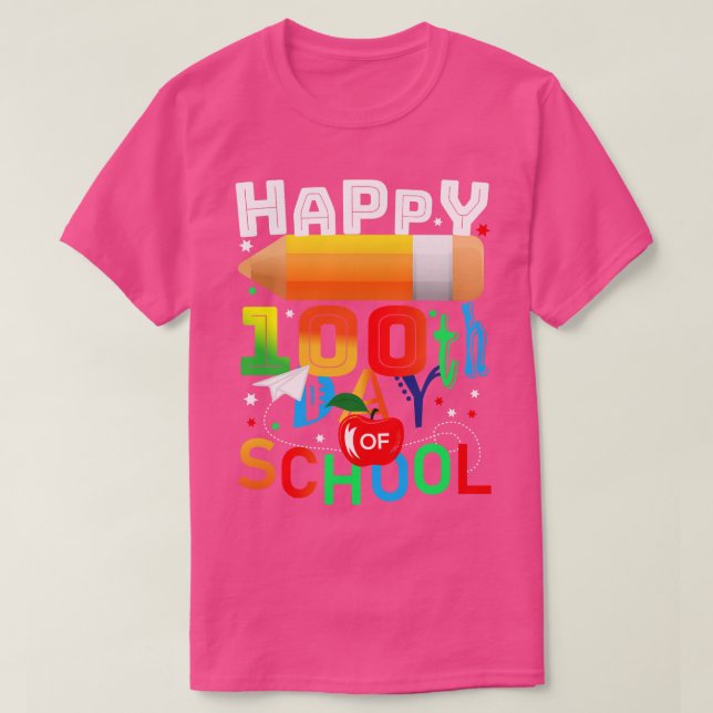 Back to school 100 skoldag (311) t shirt (Design framsida)