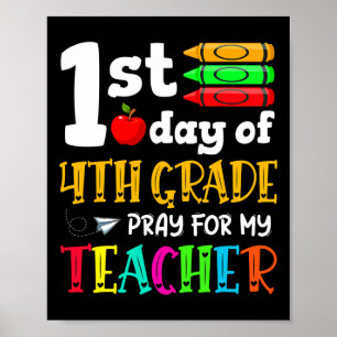 Back to school 1:a dagen för 4:e Klass-strålen för Poster