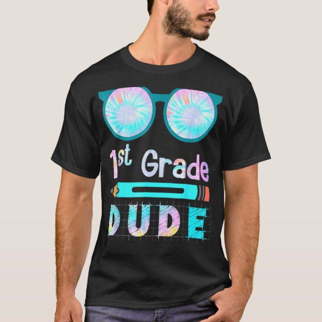 Back to school 1:a Klass, första Klass-läraren T Shirt (Framsida)