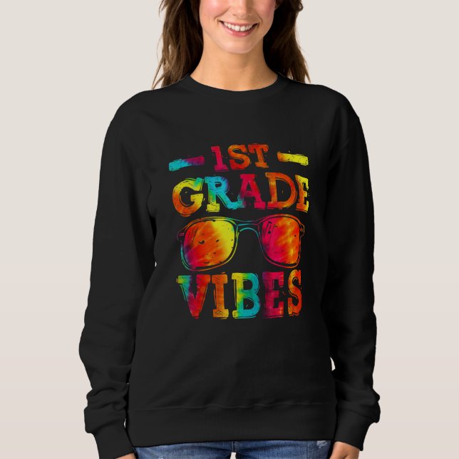 Back To School 1st Grade Vibes    First Day Teache T Shirt (Framsida)