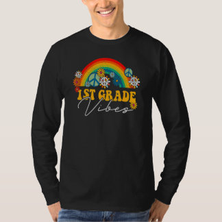 Back To School 1st Grade Vibes Rainbow First Day T T Shirt