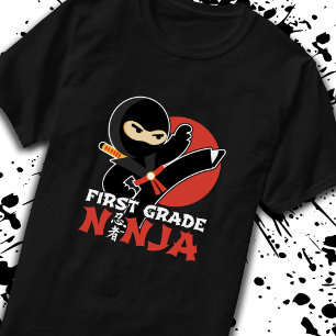 Back to school - 1st Grader - Första Klass Ninja T Shirt