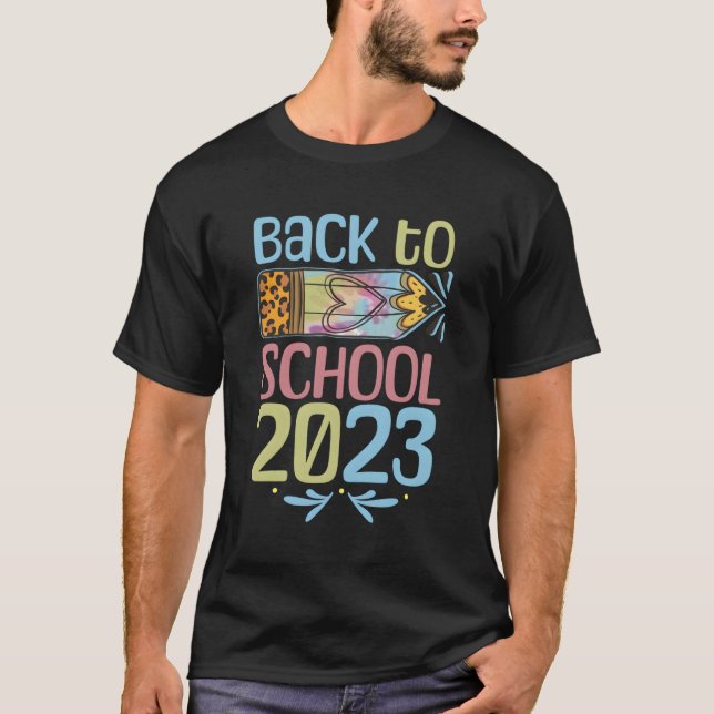 Back to school 2023 Lärare Pupil Klass T Shirt (Framsida)