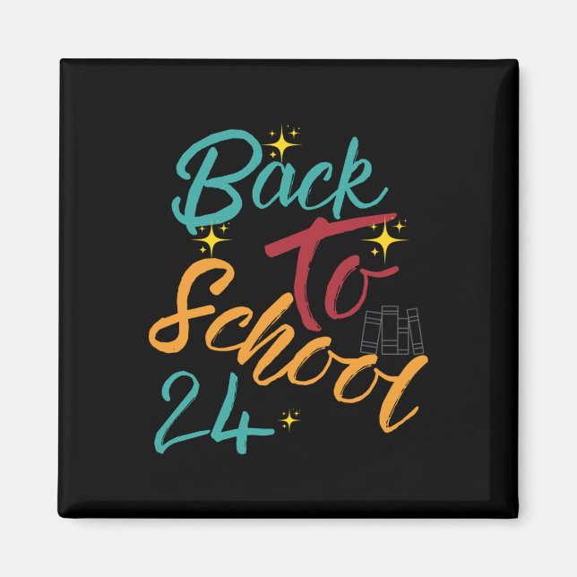 Back to school 2024 Classic T-kort Design Magnet (Framsidan)