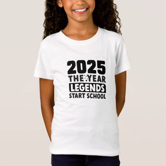 Back to school 2025: Årslejderna börjar skolan T Shirt (Framsida)