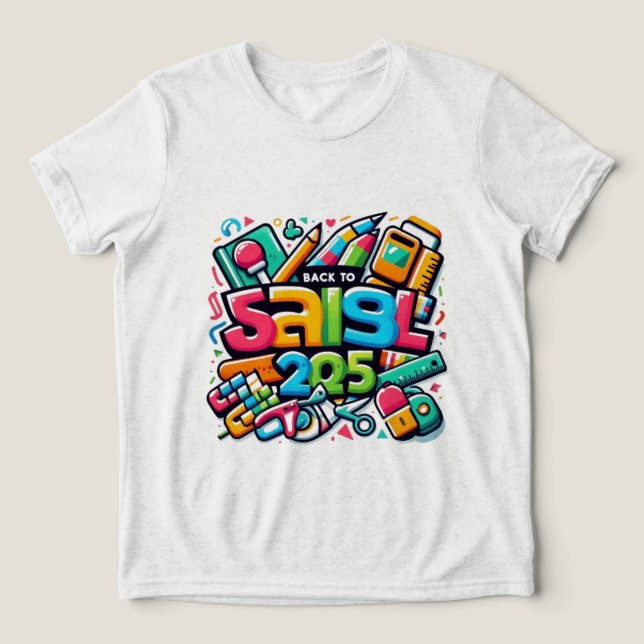 Back to school 2025 T-Shirt - den nyaste första da (Design Framsida)