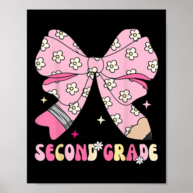 Back to school 2:a Klass Kid Lärarkokvett Poster (Framsidan)