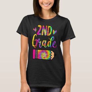 Back to school 2:a Klass Tie Dye Pencil Kids T Shirt