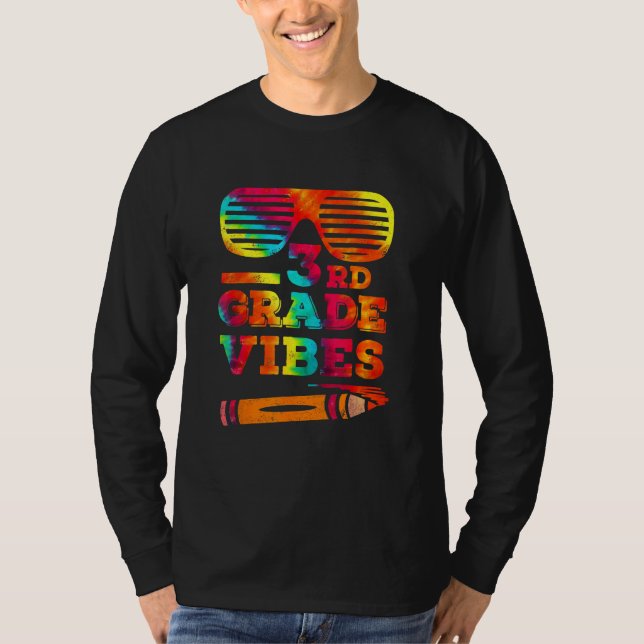 Back To School 3rd Grade Vibes  Third Grade Tee (Framsida)