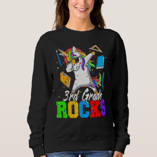 Back To School 3rd Third Grade Rocks Dabbing Unico T Shirt