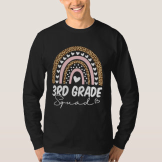 Back To School  3rd Third Grade Squad Rainbow Teac T Shirt