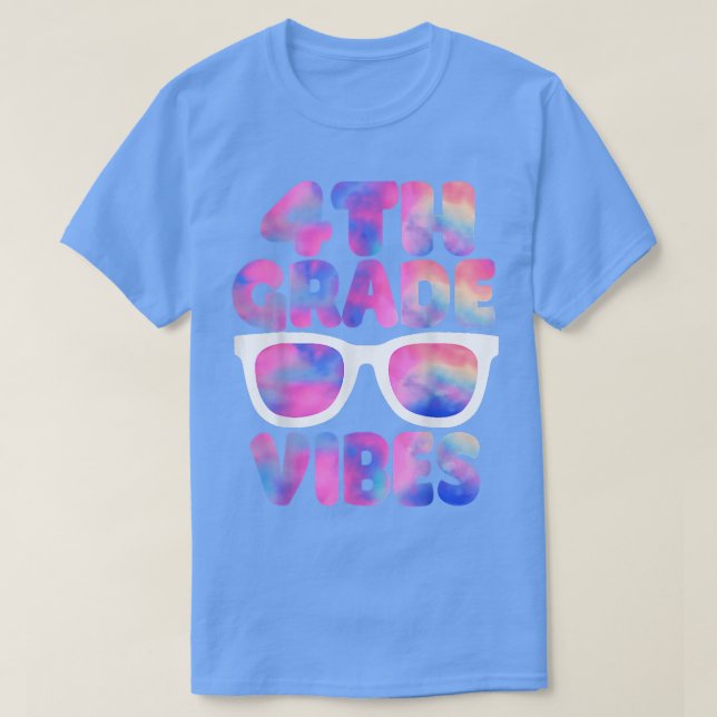 Back to school 4:e Klass Vibes Shirt First Day Tea T Shirt (Design framsida)