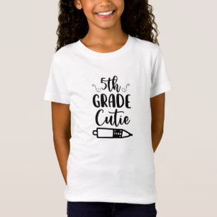 Back to school 5:e klass cutie Typografi T Shirt