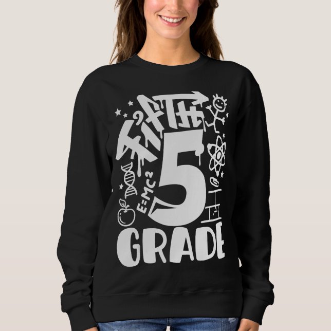 Back to school 5:e Klass Lacher Boys Graffi T Shirt (Framsida)