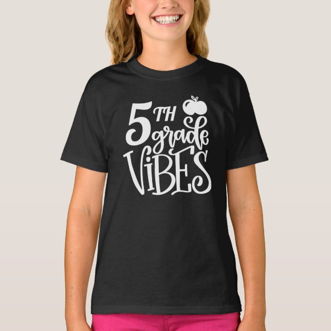 Back to school 5:e Klass Vibes T Shirt (Framsida)