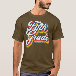 Back to school 5:e Vintagen Klass i femte Klass T Shirt