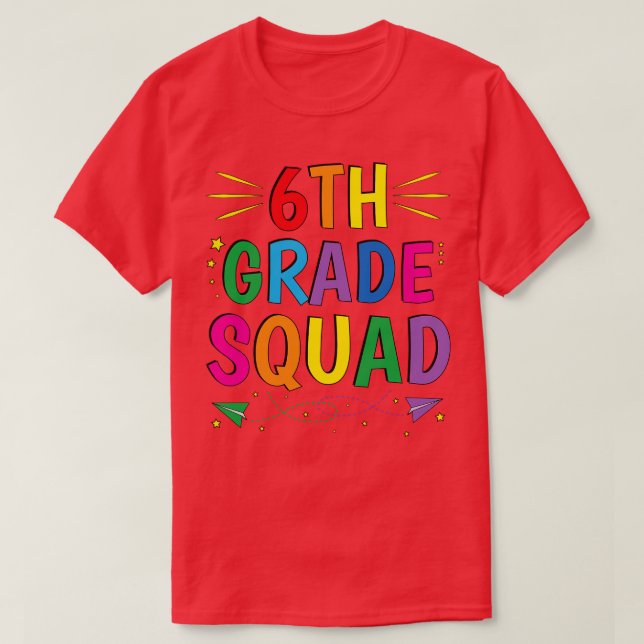 Back to school 6e Klass, sjätte T Shirt (Design framsida)