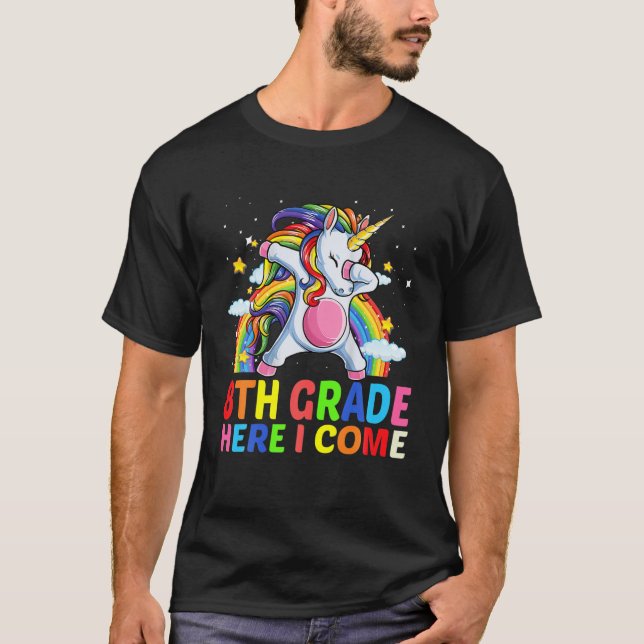 Back to school 8:e Klass 8:e Klass-enmajsdiskabb T Shirt (Framsida)