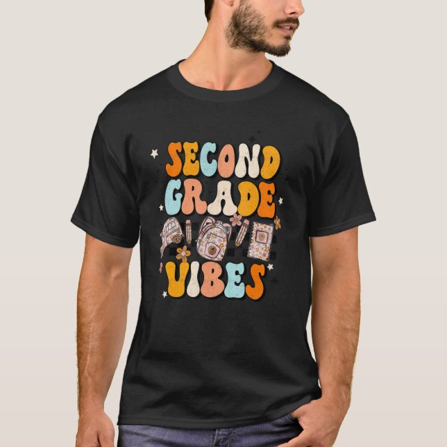 Back to school, andra Klass Vibes, andra Klass-lek T Shirt (Framsida)