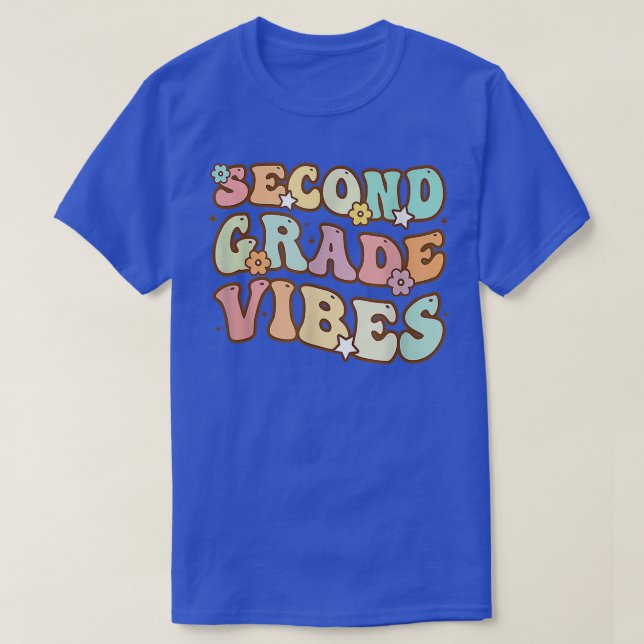 Back to school andra Klass Vibes Retro Teacher Wo T Shirt (Design framsida)